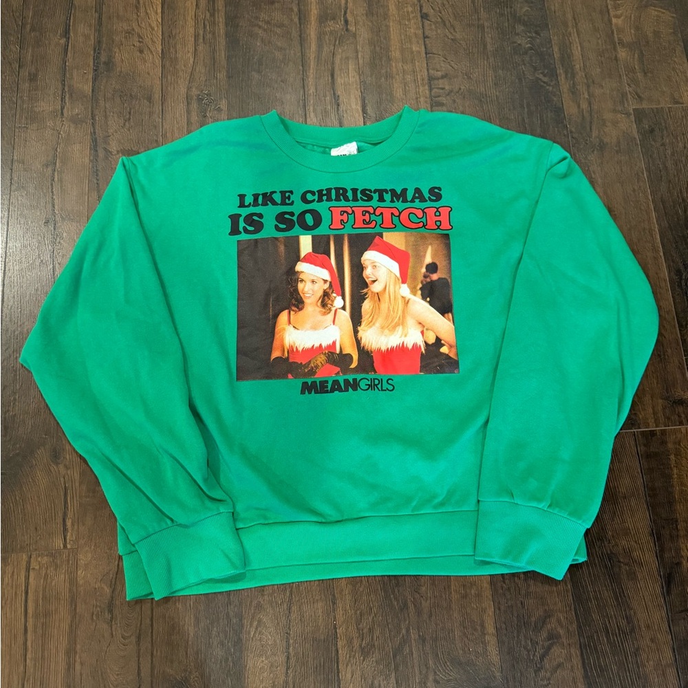 mean girls fetch christmas crewneck sweatshirt